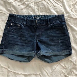 Express denim shorts